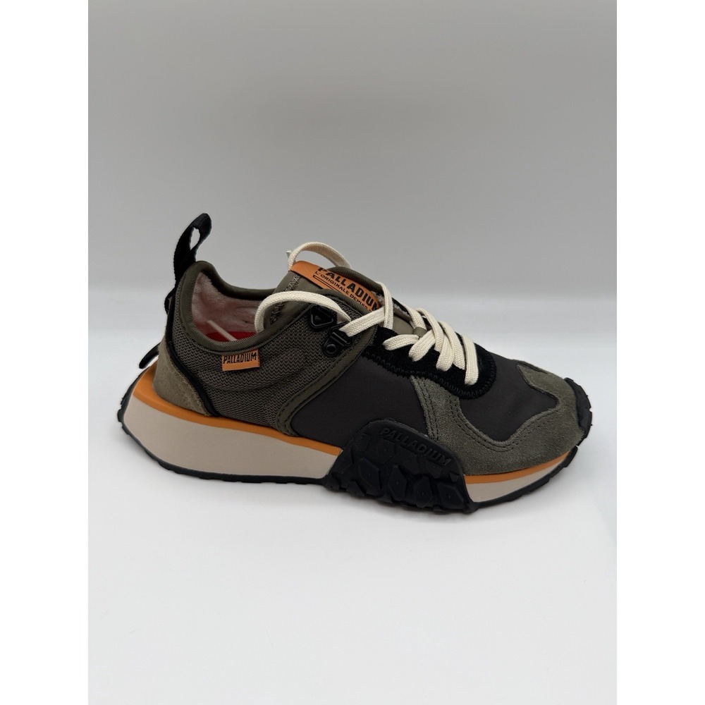 Palladium Troop Runner Sneakers,Women's 5,EU 35.5,Olive Black,Lace-Up,NIB